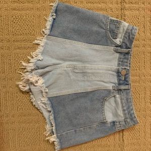 Denim shorts
